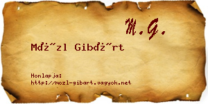 Mözl Gibárt névjegykártya
